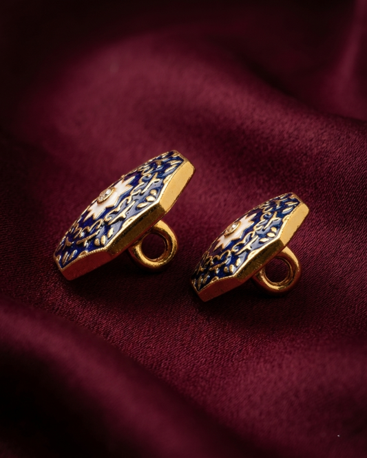 The Star of Marwar Meenakari Button Set
