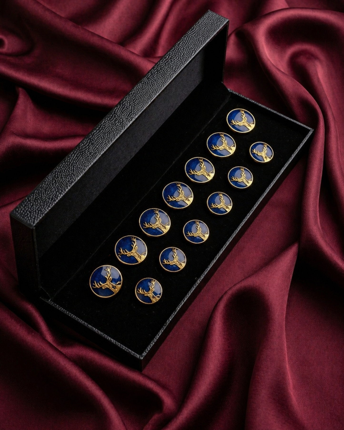 Barasingha Heritage Meenakari Button Set