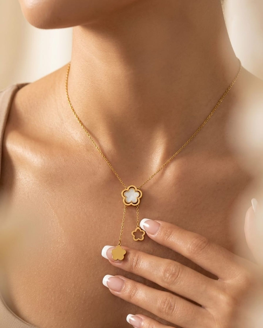 Aurora 18K Gold Plated Stainless Steel Necklace