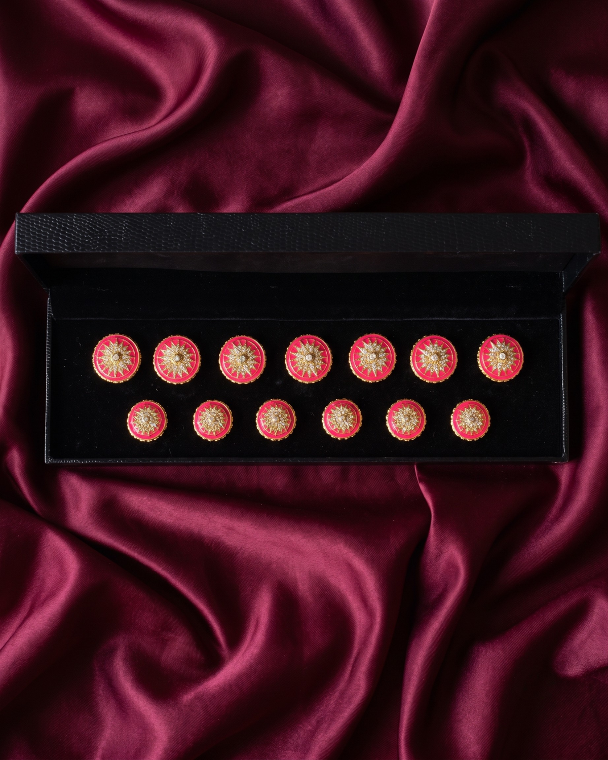 Noor-e-Kiran Meenakari Button Set