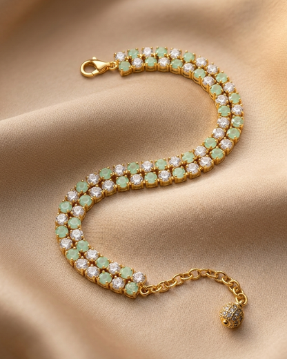 Mint Muse AAA American Diamond Tennis Bracelet