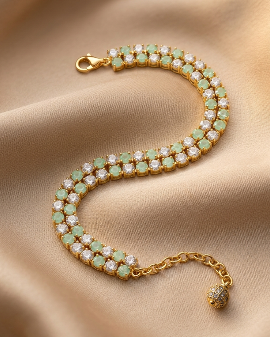 Mint Muse AAA American Diamond Tennis Bracelet