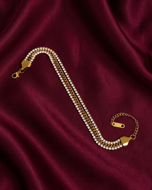 Starlight 18K Gold-Plated Stainless Steel Bracelet