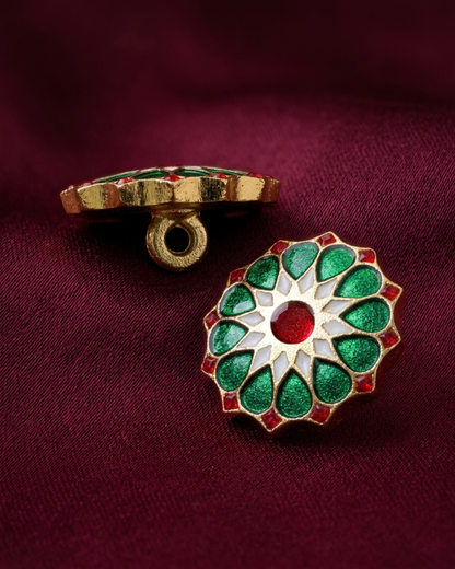 Bagh-e-Noor Meenakari Button Set