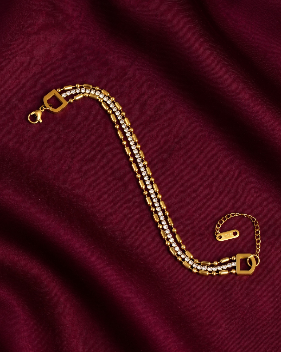Elara 18K Gold-Plated Stainless Steel Bracelet