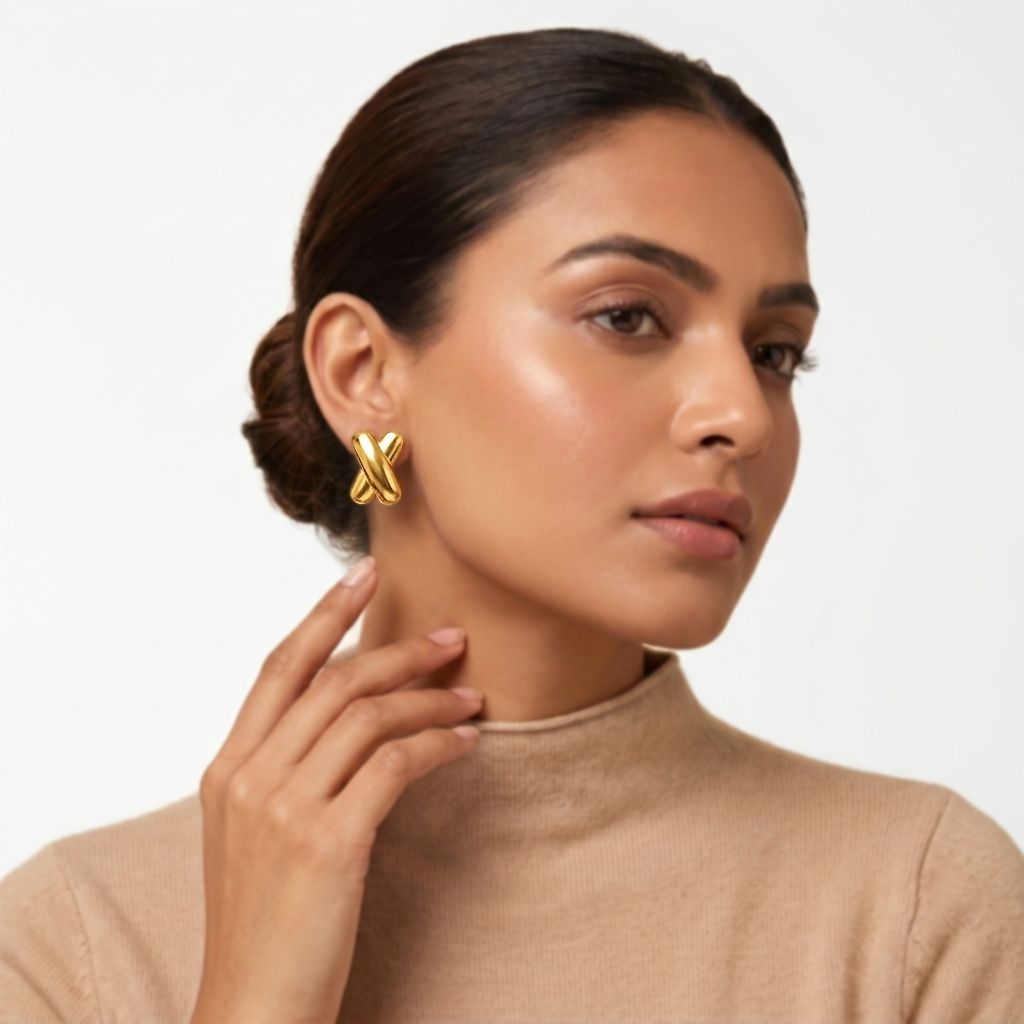 Royale X 18K Gold-Plated Stainless Steel Earrings
