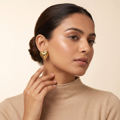 Lyra 18K Gold-Plated Stainless Steel Earrings
