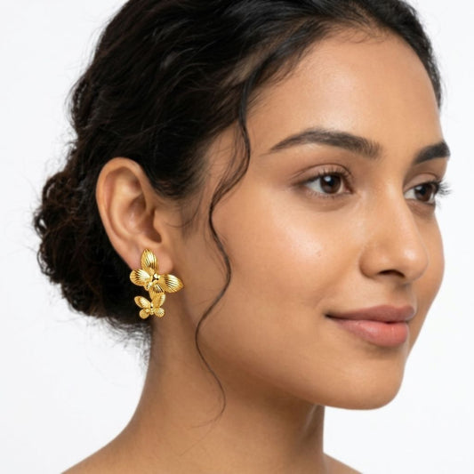 Sienna 18K Gold-Plated Stainless Steel Earrings