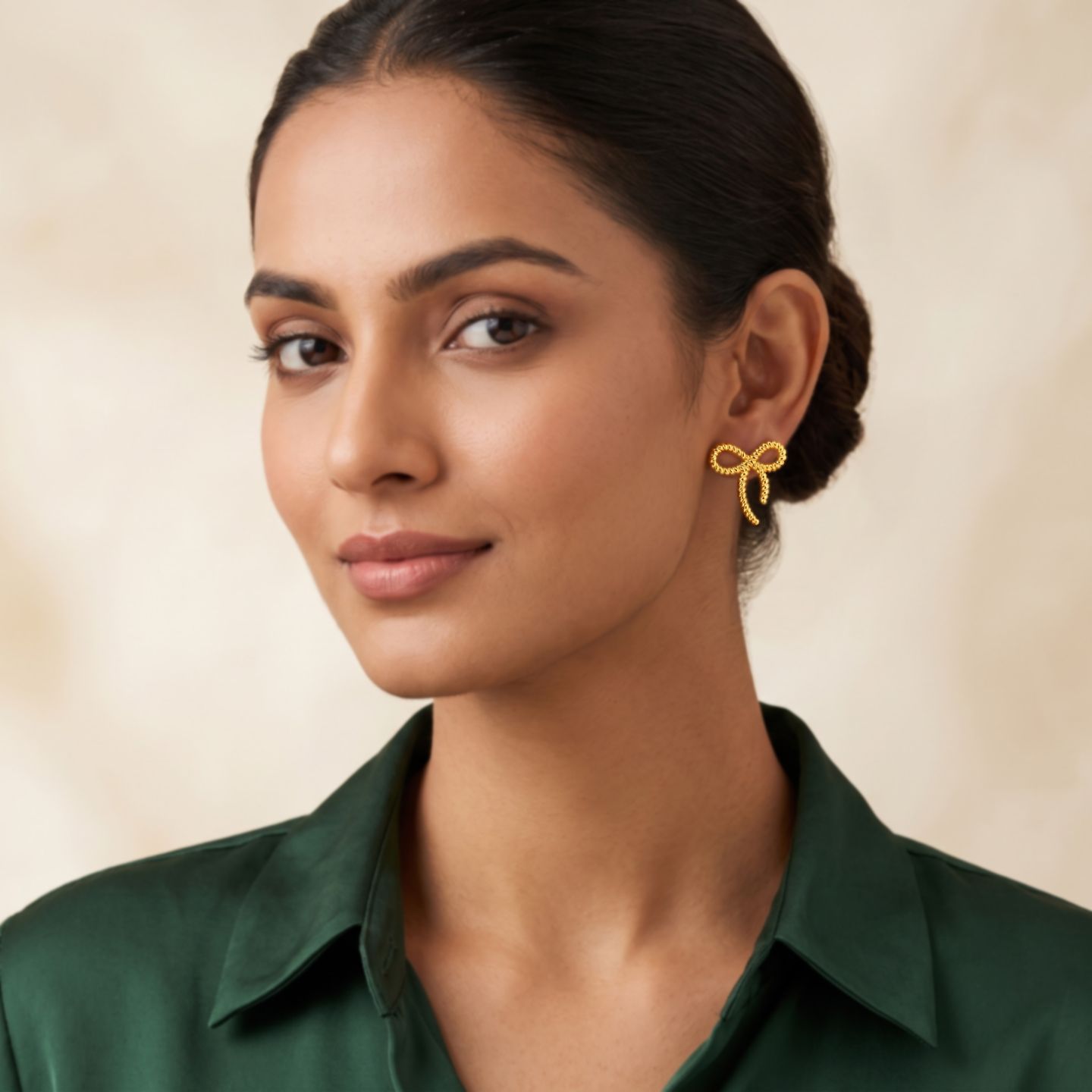 Magnolia 18K Gold-Plated Stainless Steel Earrings