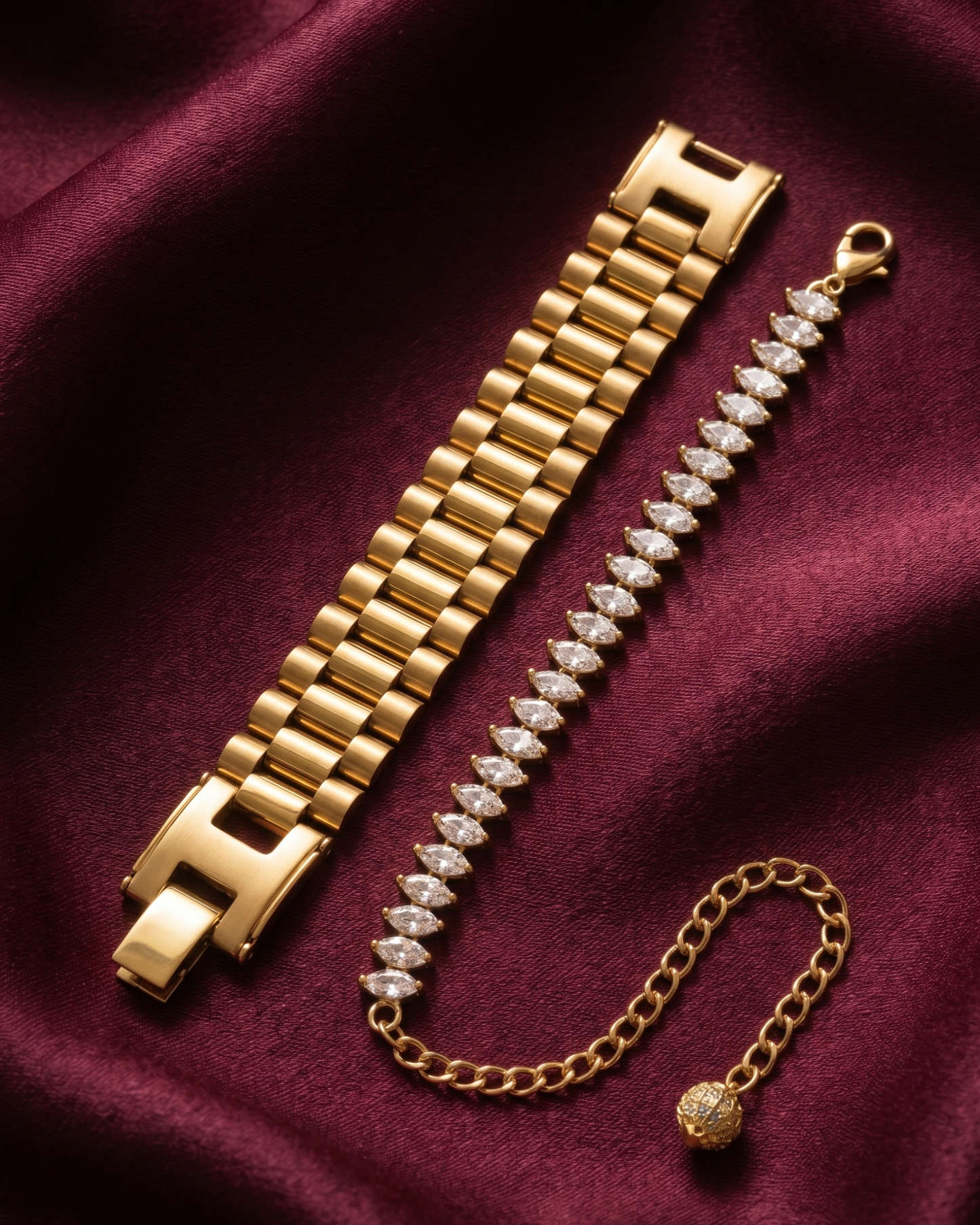 Gold Regalia Ethereal Tennis Stack