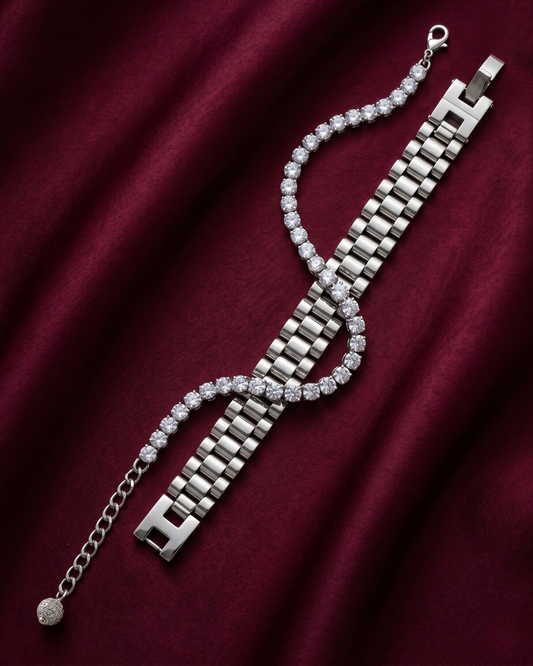 Silver Regalia & Diana Tennis Stack