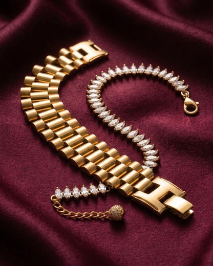 Gold Regalia Ethereal Tennis Stack
