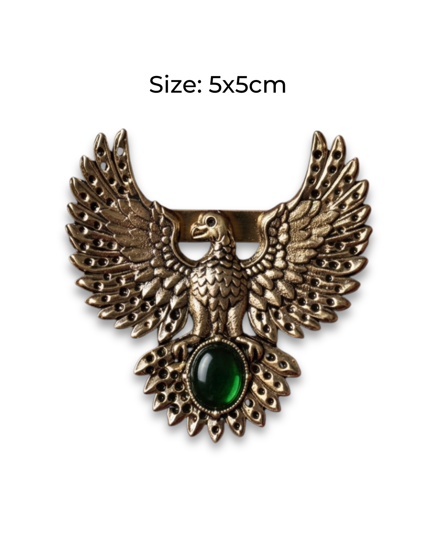 Soaring Eagle Brass Brooch