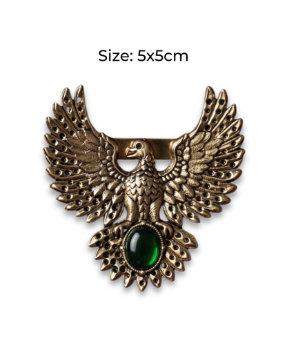 Soaring Eagle Brass Brooch