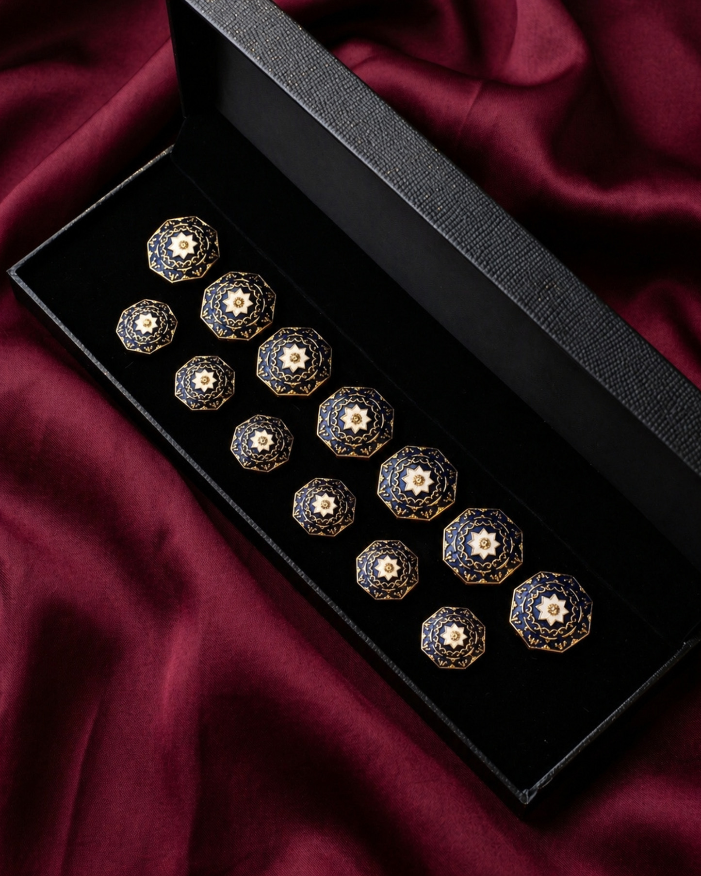 The Star of Marwar Meenakari Button Set