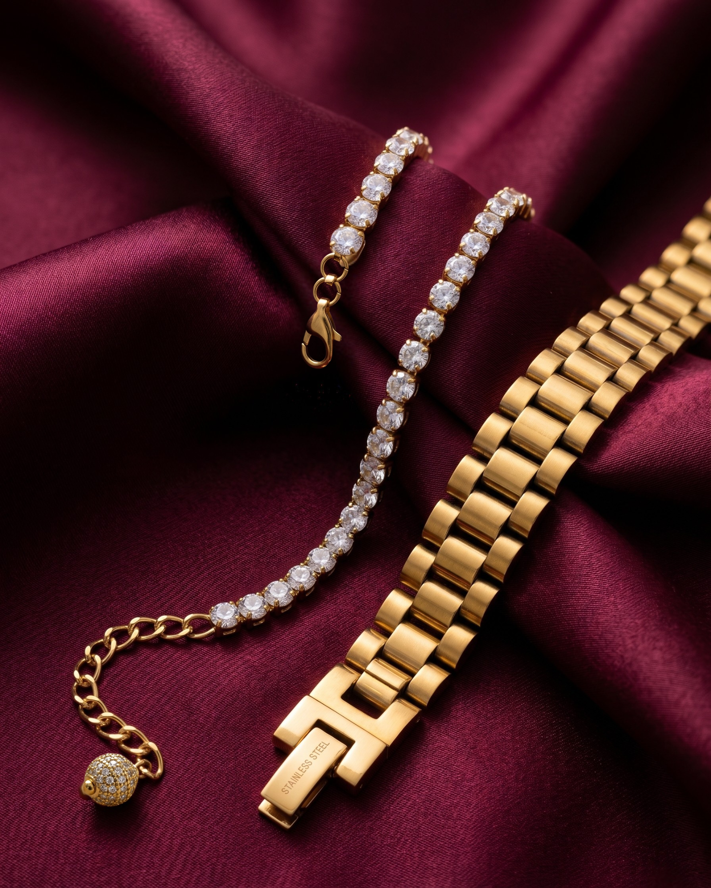 Gold Regalia & Diana Tennis Stack