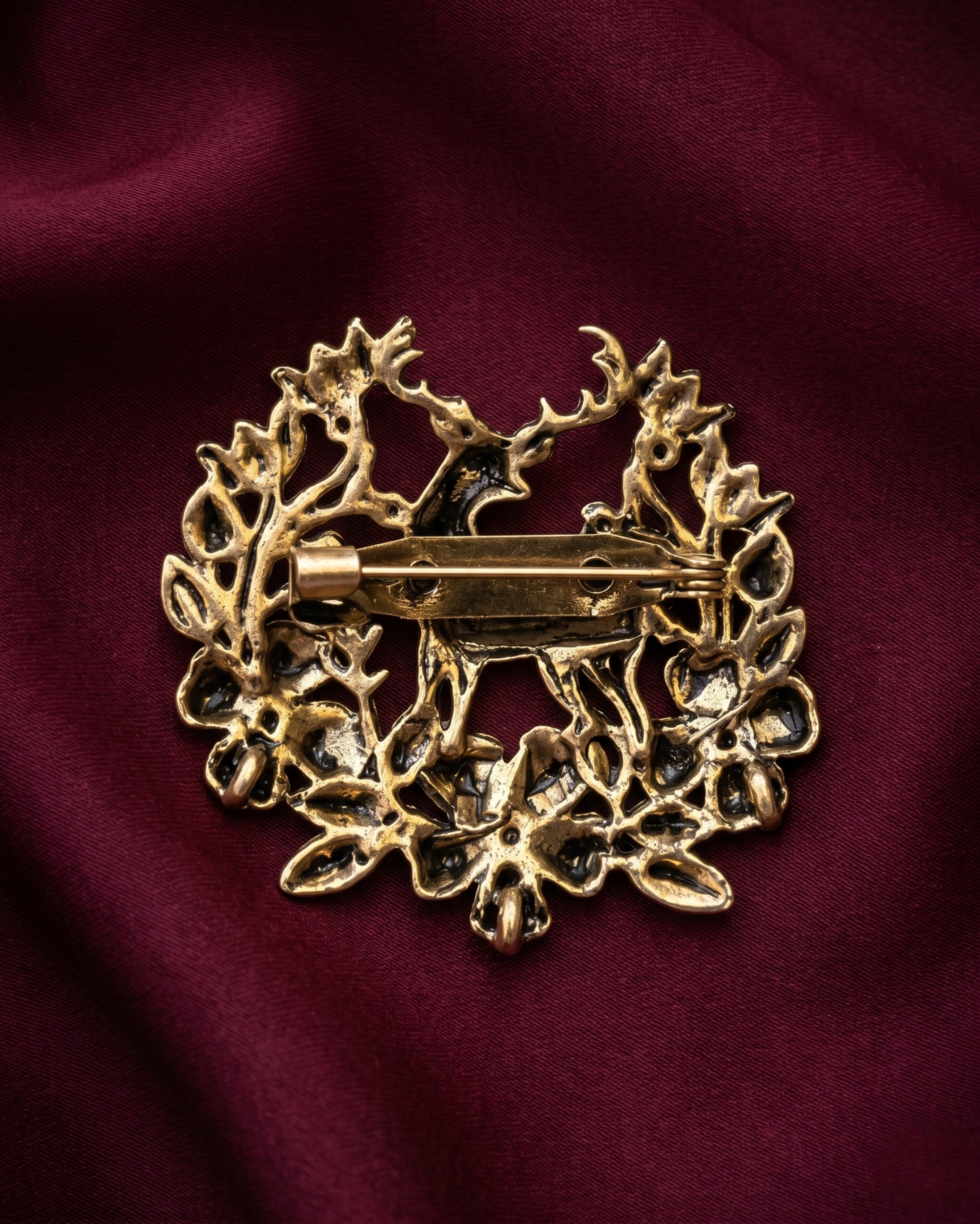 Antler Wreath Brooch