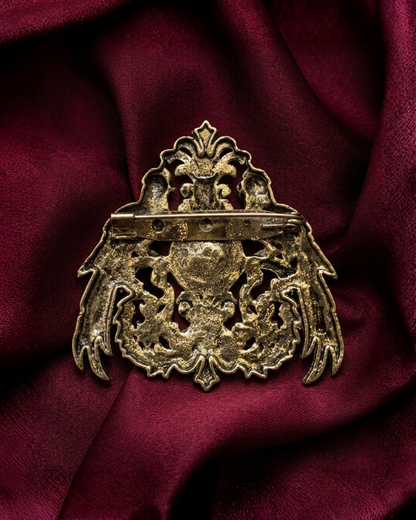 Emerald Parrot Statement Brooch