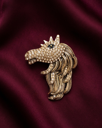 Stallion Horse Brooch