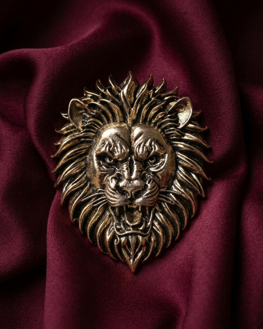 Roaring Lion Brooch