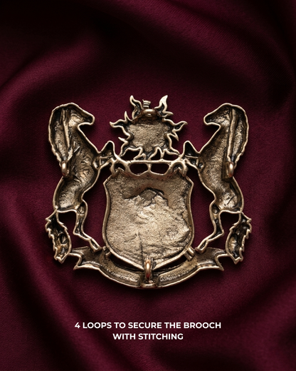 Horse Shield Heritage Brooch