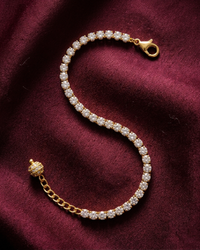 The Diana Sparkle AAA American Diamond Tennis Bracelet