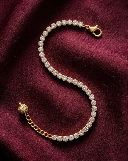 The Diana Sparkle AAA American Diamond Tennis Bracelet