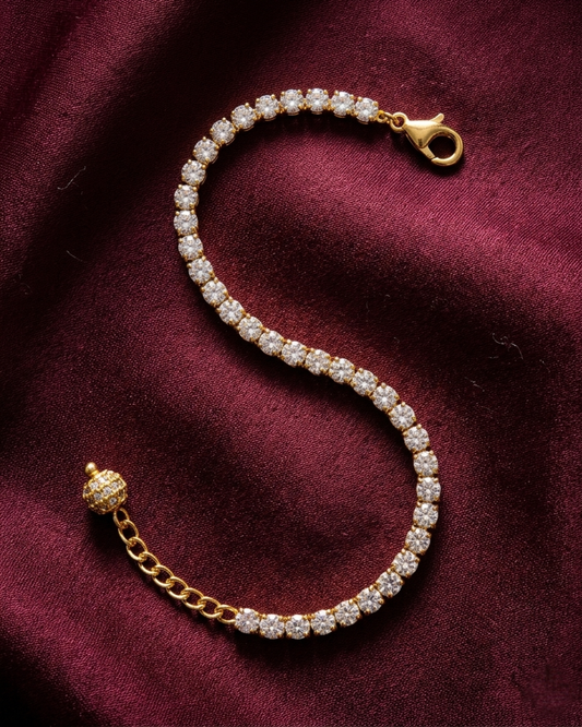 The Diana Sparkle AAA American Diamond Tennis Bracelet