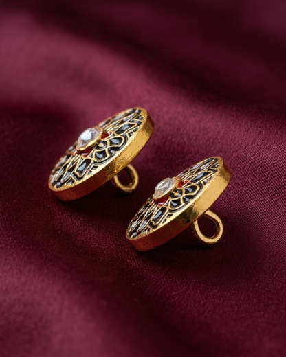 Maharaja Heritage Meenakari Button Set
