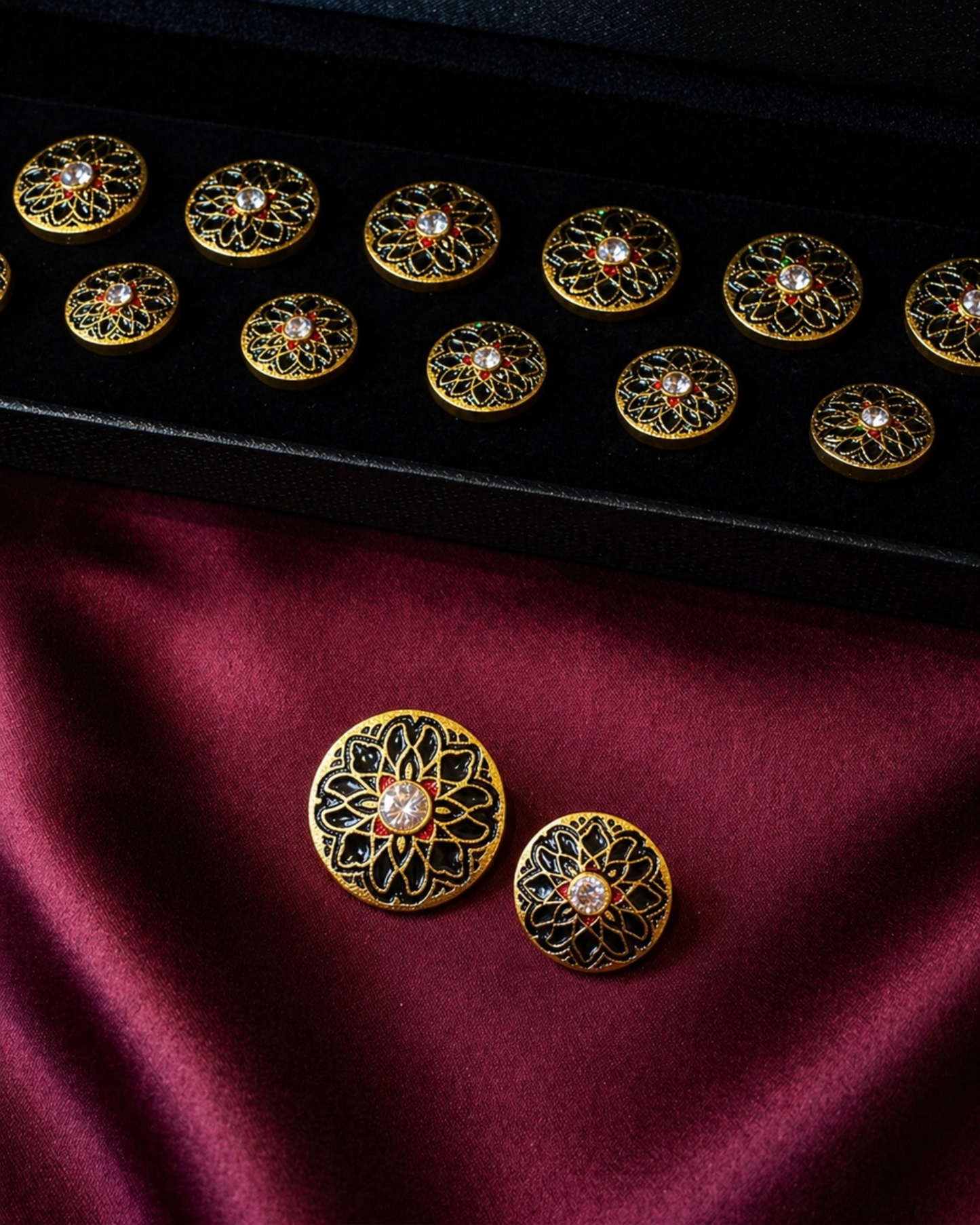 Maharaja Heritage Meenakari Button Set