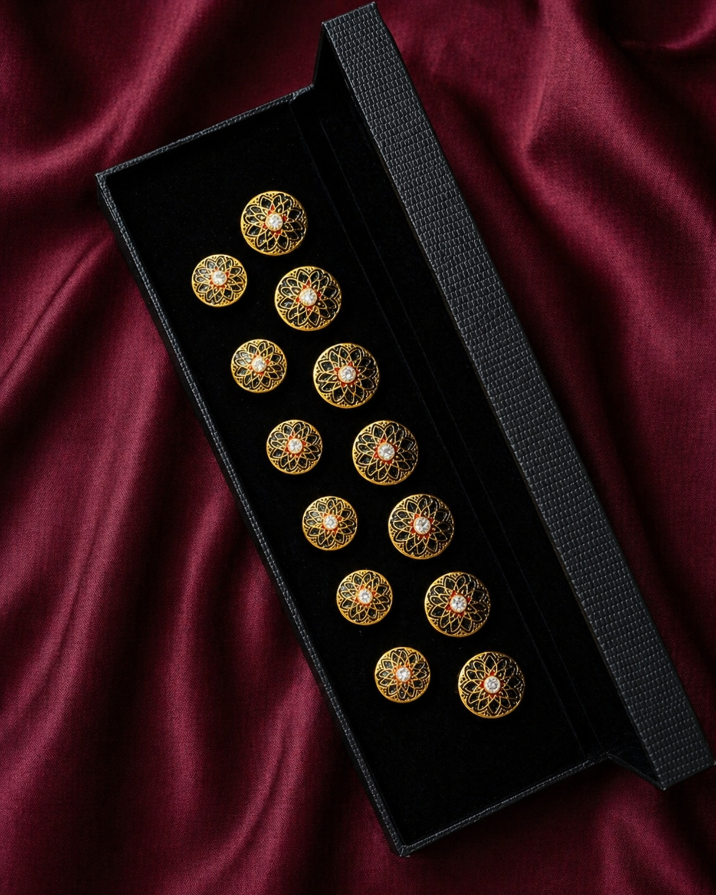 Maharaja Heritage Meenakari Button Set