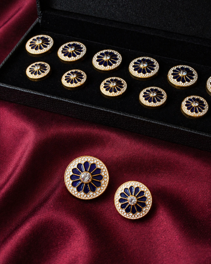 The Nizam Heritage Meenakari Button Set