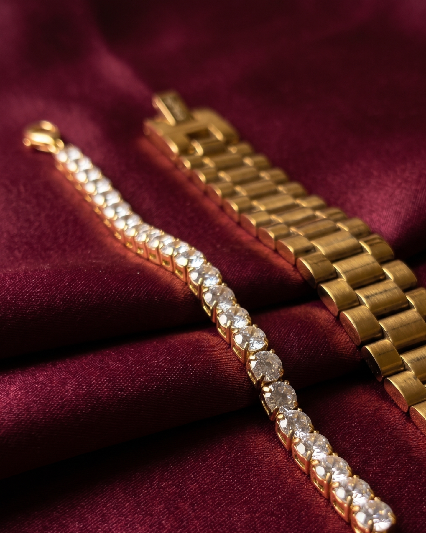 Gold Regalia & Diana Tennis Stack