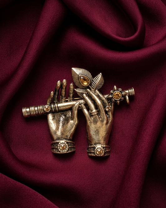 Krishna Flute Brooch