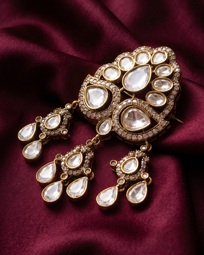 Chandelier Polki Brooch