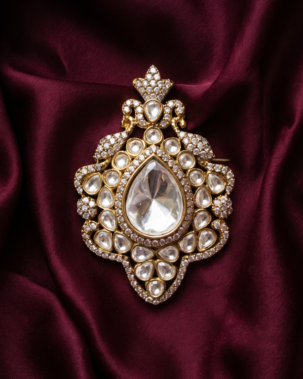 Raj Tilak Polki Brooch