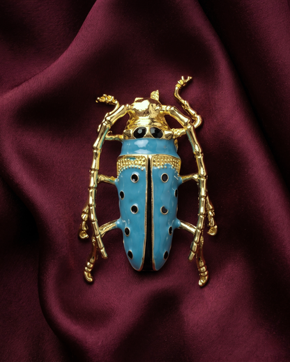 Longhorn Beetle Brooch