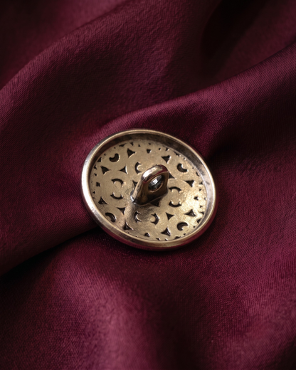 Filigree Metal Button Set - Antique Gold