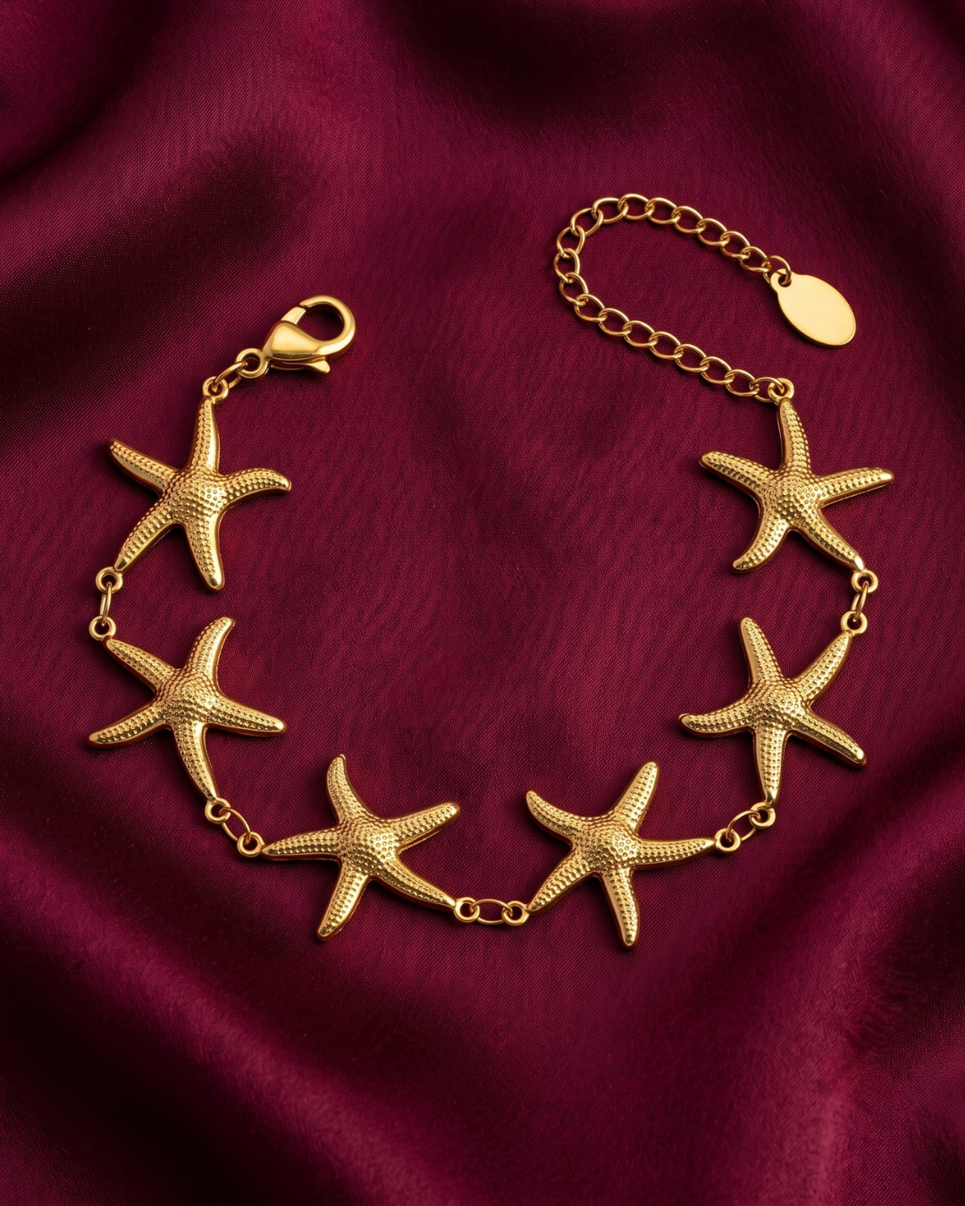 Starfish 18K Gold-Plated Stainless Steel Bracelet