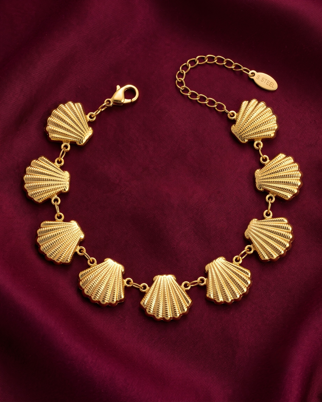 Alina Shell 18K Gold-Plated Stainless Steel Bracelet