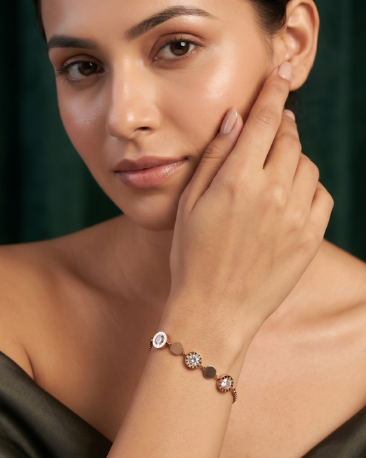 Celeste 18K Gold-Plated Stainless Steel Bracelet