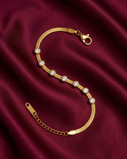 Lumière 18K Gold-Plated Stainless Steel Bracelet