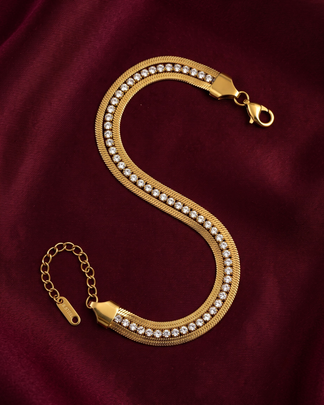 Solene 18K Gold-Plated Stainless Steel Bracelet