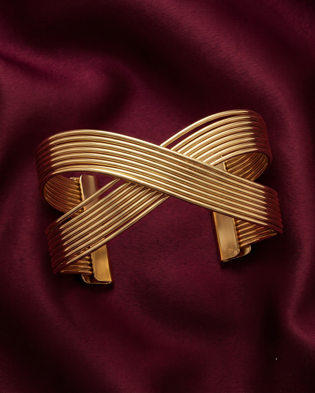 Classic Gold-Plated Cuff Bangle