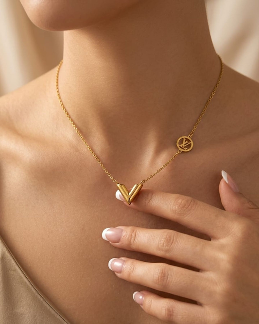 Élan 18K Gold Plated Stainless Steel Necklace