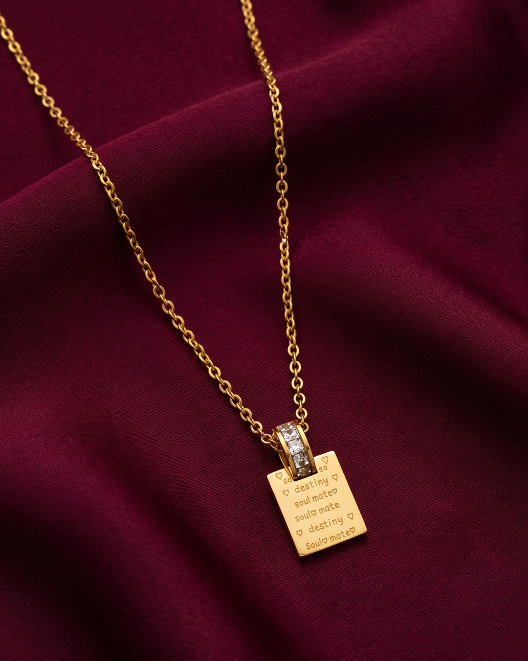 Destiny 18K Gold Plated Stainless Steel Necklace