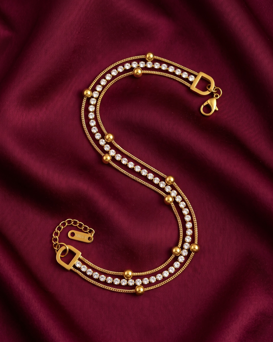 Aurielle 18K Gold-Plated Stainless Steel Bracelet