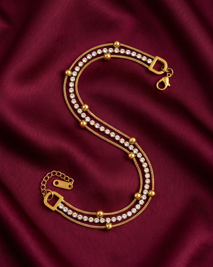 Aurielle 18K Gold-Plated Stainless Steel Bracelet