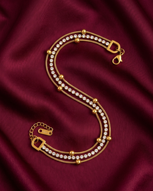 Aurielle 18K Gold-Plated Stainless Steel Bracelet