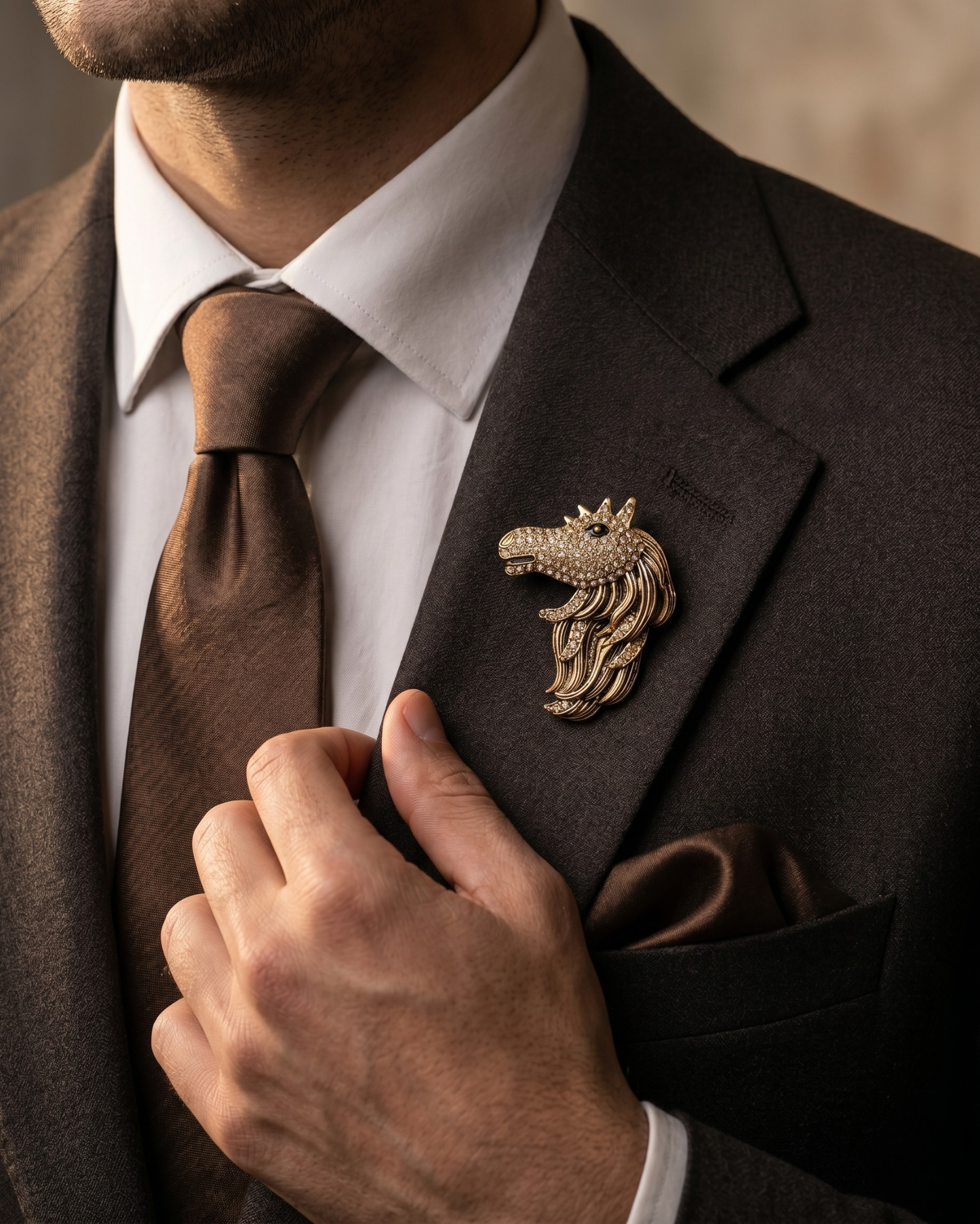 Stallion Horse Brooch